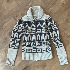 TNA Wool Shawl collar cardigan